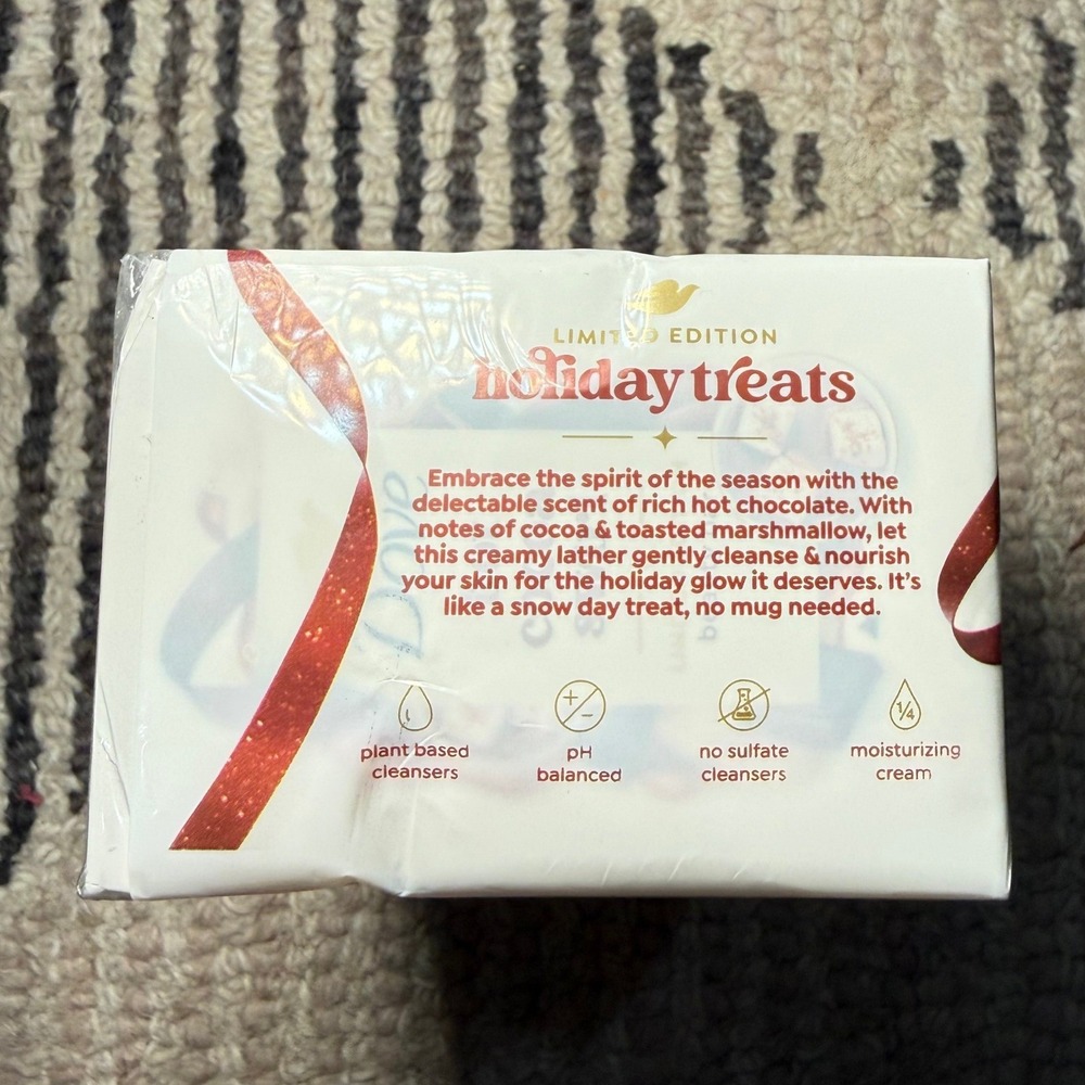 Dove Hot Cocoa Swirl Beauty Bar 4 Pack Limited Edition Soap Set - Picture 4 of 5